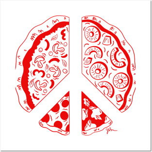 Pizza Peace Posters and Art